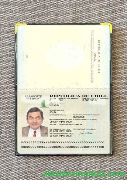 Chile passport version 2 photo look